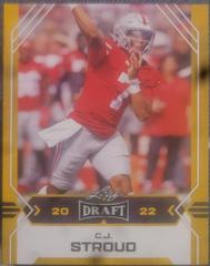C. J. Stroud [Gold] #3 Football Cards 2022 Leaf Draft Prices