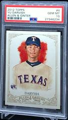 YU Darvish Baseball Cards 2012 Topps Allen & Ginter Prices