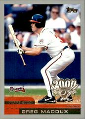 Greg Maddux #120 Baseball Cards 2000 Topps Opening Day Prices
