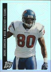 Andre Johnson [Chrome Black] #4 Football Cards 2006 Topps Draft Picks & Prospects Prices
