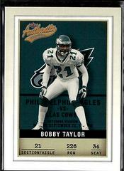 Bobby Taylor #226 Football Cards 2002 Fleer Authentix Prices