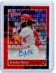 Brandon Marsh [Pandora Red] #R88S-BM Baseball Cards 2022 Panini Donruss Optic Retro 1988 Signatures Prices