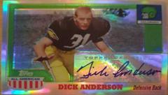 Dick Anderson [Chrome Refractor] Football Cards 2005 Topps All American Autograph Prices