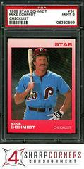 Mike Schmidt [Checklist Glossy] #31 Baseball Cards 1988 Star Platinum Edition Prices