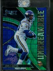 Cris Carter [Green Prizm] Football Cards 2020 Panini Select Unbreakable Prices