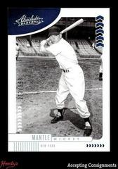Mickey Mantle [Silver] Baseball Cards 2020 Panini Absolute Prices