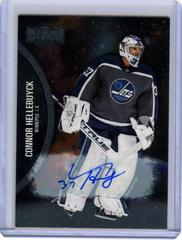 Connor Hellebuyck [Silver Autograph] #104 Hockey Cards 2021 Skybox Metal Universe Prices