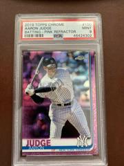 Aaron Judge [Batting Pink Refractor] #100 Baseball Cards 2019 Topps Chrome Prices