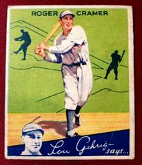 Roger Cramer #74 Baseball Cards 1934 World Wide Gum Prices
