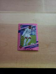 Kylian Mbappe [Optic Pink Velocity] Soccer Cards 2021 Panini Donruss Road to Qatar Prices