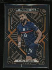 Karim Benzema [Electric Etch Orange] Soccer Cards 2021 Panini Obsidian Prices