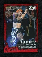 Ruby Soho [Red] Wrestling Cards 2022 Upper Deck AEW Debut Dates Prices