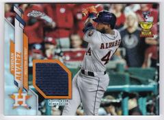 Yordan Alvarez [Chrome Orange Refractor] #276 Baseball Cards 2020 Topps Complete Set Prices