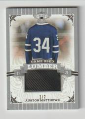 Auston Matthews [Silver] Hockey Cards 2021 Leaf Lumber Game Used Prices