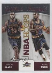 Lebron James, Kyrie Irving Basketball Cards 2015 Panini Hoops Double Trouble Prices