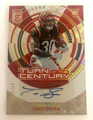 Chase Brown [Red] #TC-CBR Football Cards 2023 Panini Donruss Elite Turn of the Century Autographs Prices