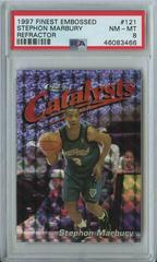 Stephon Marbury [Refractor] #121 Basketball Cards 1997 Finest Embossed Prices