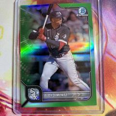 Eloy Jimenez [Green] #1 Baseball Cards 2022 Bowman Chrome Prices