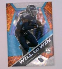Derrick Henry [Blue Fluorescent] #WW4 Football Cards 2020 Panini Mosaic Will to Win Prices