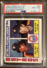 Astros Batting & Pitching Leaders #66 Baseball Cards 1984 Topps Tiffany Prices