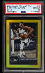 Giannis Antetokounmpo [Gold] Basketball Cards 2020 Panini One and One Prices