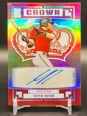 Seth Beer [Silver] #C-SB Baseball Cards 2022 Panini Capstone Crown Autographs Prices