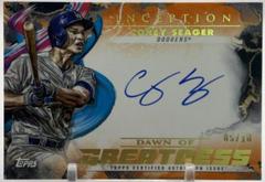 Corey Seager [Orange] #IDG-CS Baseball Cards 2023 Topps Inception Dawn of Greatness Autographs Prices