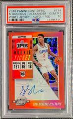 Shai Gilgeous Alexander [White Jersey Autograph Red] Basketball Cards 2018 Panini Contenders Optic Prices