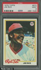 Jim Rice #670 Baseball Cards 1978 Topps Prices