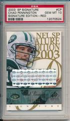 Chad Pennington [Red] Football Cards 2003 SP Signature Signature Edition Prices