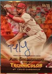 Paul Goldschmidt [Orange] Baseball Cards 2023 Topps Chrome in Technicolor Autographs Prices