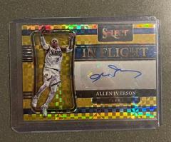 Allen Iverson [Gold Prizm] Basketball Cards 2021 Panini Select In Flight Signatures Prices