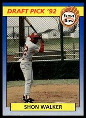 Shon Walker Baseball Cards 1992 Front Row Draft Picks Prices