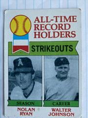 Strikeout Leaders [N. Ryan, W. Johnson] #417 Baseball Cards 1979 Topps Prices