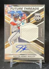 Justyn Henry Malloy #FTS-JM Baseball Cards 2022 Panini Elite Extra Edition Future Threads Signatures Prices