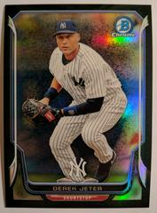 Derek Jeter [Black Static Refractor] #89 Baseball Cards 2014 Bowman Chrome Prices