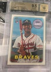 Ozzie Albies [Red Ink] #OA Baseball Cards 2018 Topps Heritage Real One Autographs Prices