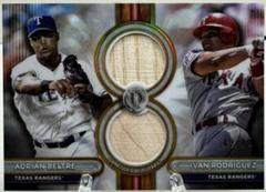 Adrian Beltre / Ivan Rodriguez [Gold Dual Player] #DR2-BR Baseball Cards 2024 Topps Tribute Dual Relic Prices