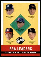 ERA Leaders Baseball Cards 2001 Upper Deck Vintage Prices