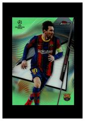 Lionel Messi [Neon Green Refractor] Soccer Cards 2020 Topps Finest UEFA Champions League Prices