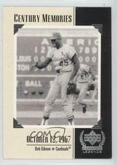 Bob Gibson #127 Baseball Cards 1999 Upper Deck Century Legends Prices