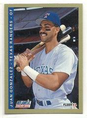 Juan Gonzalez Baseball Cards 1993 Fleer Atlantic Prices