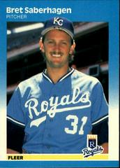 Bret Saberhagen #379 Baseball Cards 1987 Fleer Glossy Prices