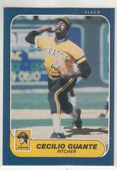 Cecilio Guante #609 Baseball Cards 1986 Fleer Prices