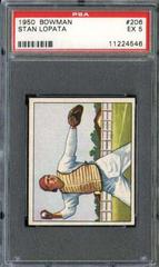 Stan Lopata [Without Copyright] #206 Baseball Cards 1950 Bowman Prices