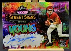 Bryce Young #SS-BY1 Football Cards 2023 Leaf Vivid Autographs Street Signs Prices
