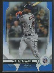 Yordan Alvarez [Blue Refractor] #BSR-95 Baseball Cards 2020 Bowman Sterling Prices