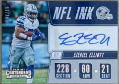 Ezekiel Elliott Football Cards 2018 Panini Contenders NFL Ink Prices