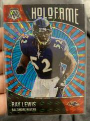 Ray Lewis [Blue Fluorescent] #1 Football Cards 2021 Panini Mosaic HoloFame Prices