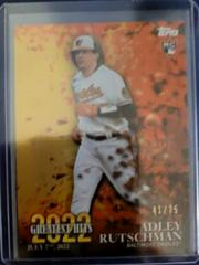 Adley Rutschman [Gold] #22GH-23 Baseball Cards 2023 Topps 2022 Greatest Hits Prices